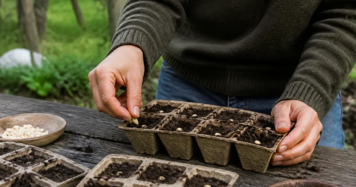 Main tenant calendrier avec dates plantation légumes jardin